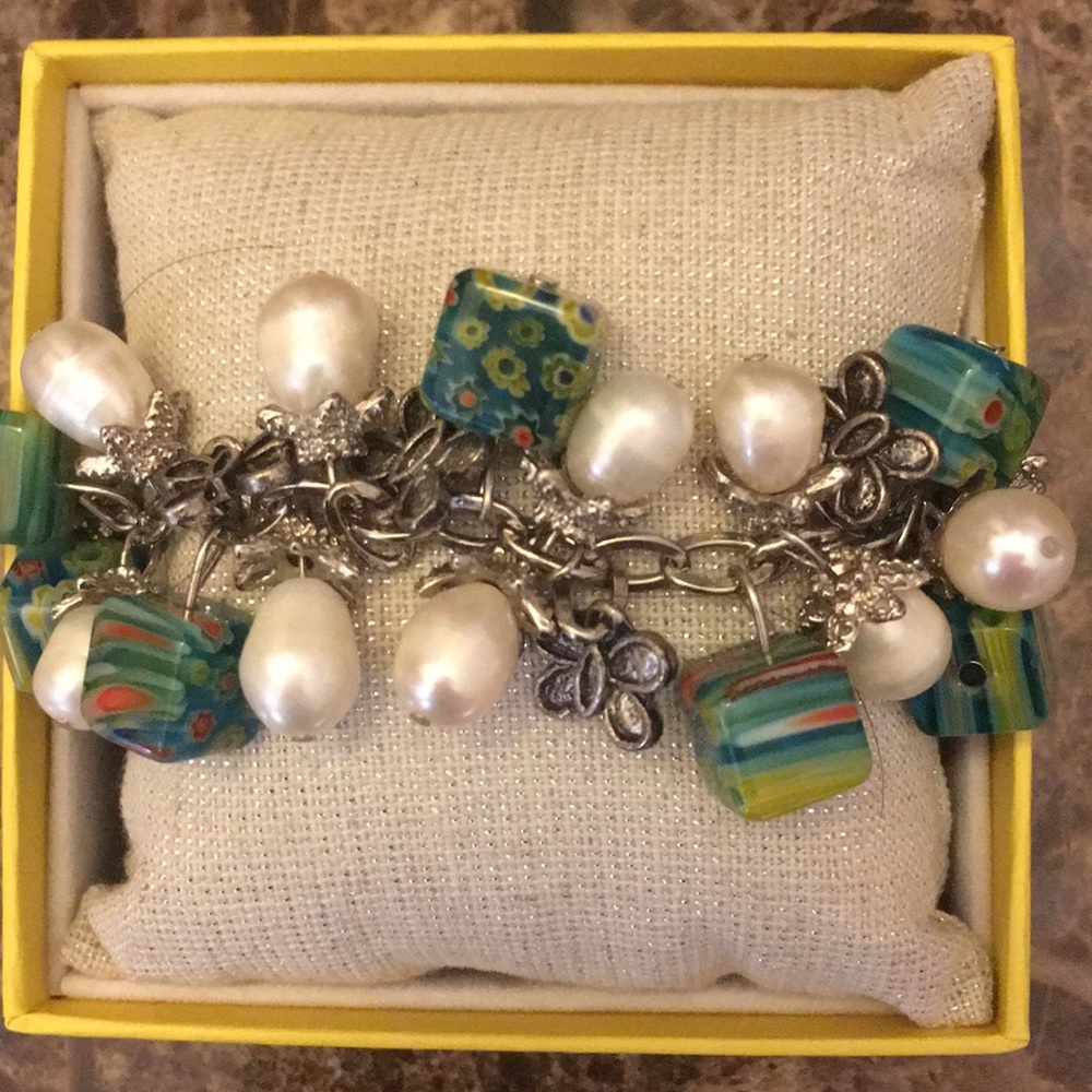 Green Beads and Charms Bracelets
